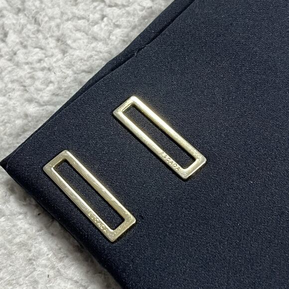 Escada Pants Womens 38 Blue Dress Straight Leg Trousers Preppy Designer - Picture 5 of 16